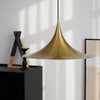 lacquered aluminum arch pendant light