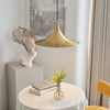 lacquered aluminum arch pendant light