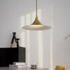 lacquered aluminum arch pendant light