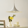 lacquered aluminum arch pendant light