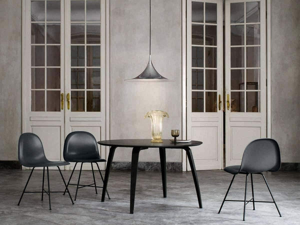 lacquered aluminum arch pendant light