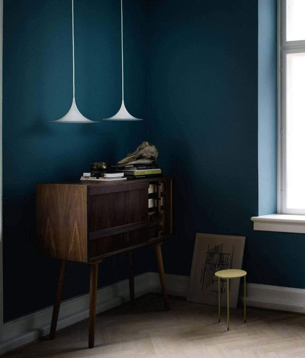 lacquered aluminum arch pendant light