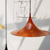 lacquered aluminum arch pendant light