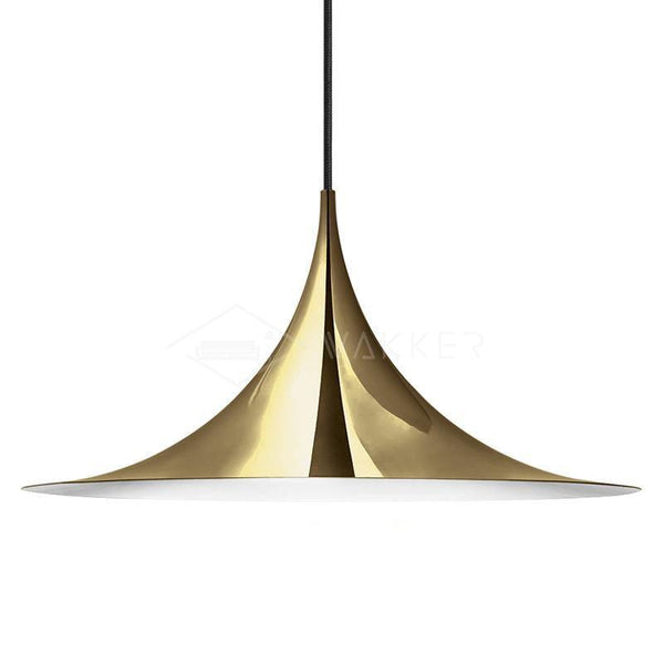lacquered aluminum arch pendant light