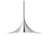 lacquered aluminum arch pendant light