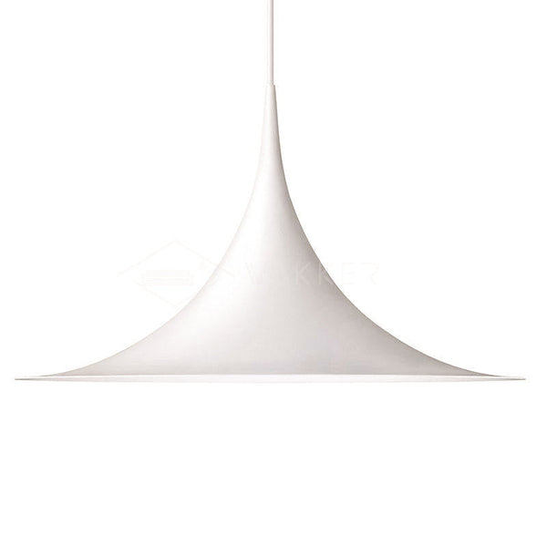 lacquered aluminum arch pendant light