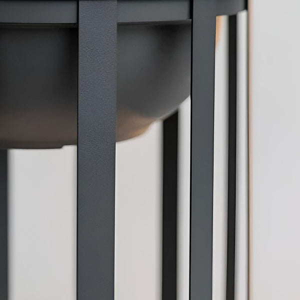Industrial Solar Outdoor Led Floor Lantern Lamp With Tray
