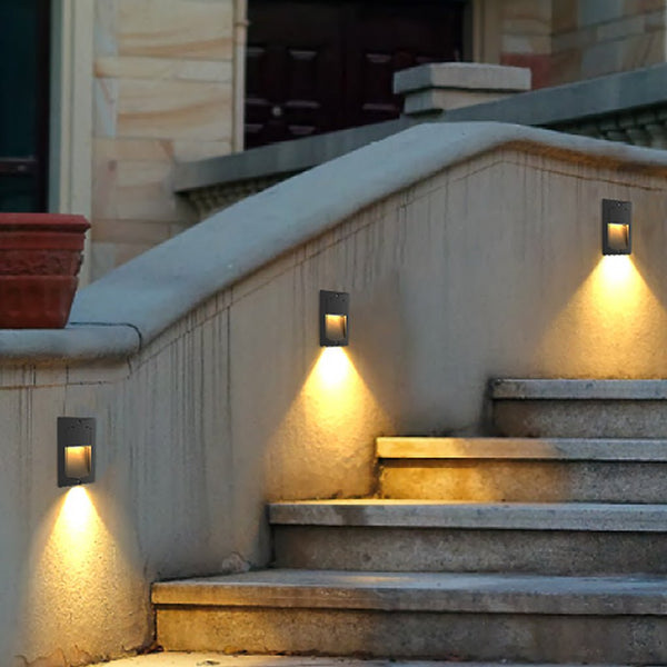 Led Embedded Step Lights Wall Sconces For Outdoor Stair Steps Aisles
