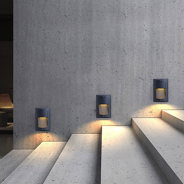 Led Embedded Step Lights Wall Sconces For Outdoor Stair Steps Aisles