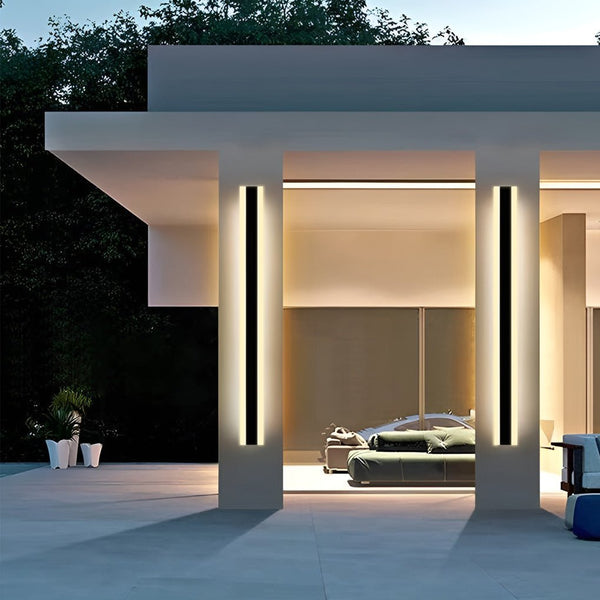 Minimalist Outdoor Waterproof Dust Proof Led Rgb Garden Wall Sconces