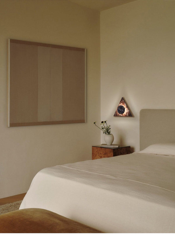 marble sculptural led wall sconce