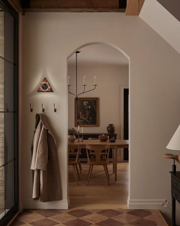 marble sculptural led wall sconce