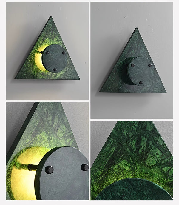 marble sculptural led wall sconce