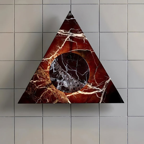 marble sculptural led wall sconce