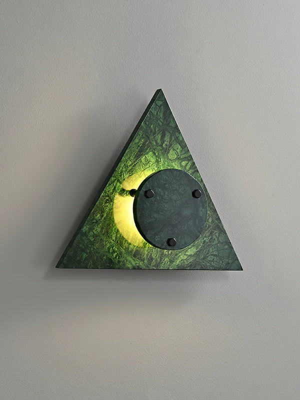 marble sculptural led wall sconce
