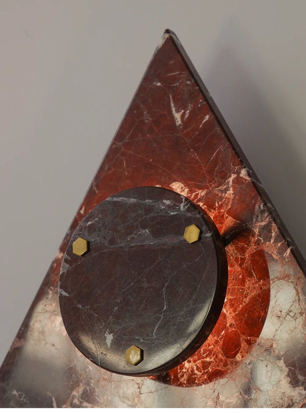 marble sculptural led wall sconce