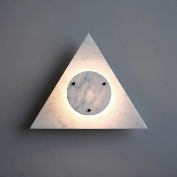 marble sculptural led wall sconce