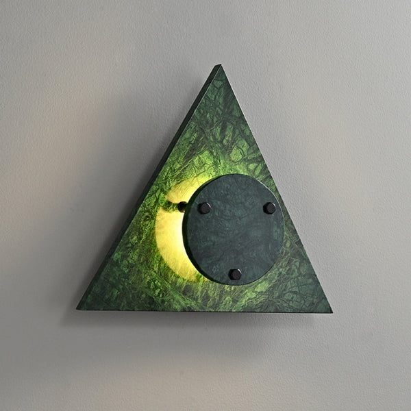 marble sculptural led wall sconce