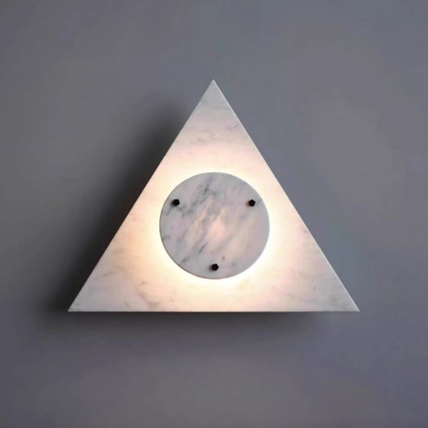 marble sculptural led wall sconce