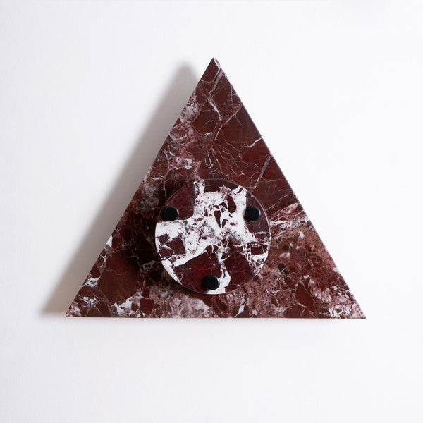 marble sculptural led wall sconce