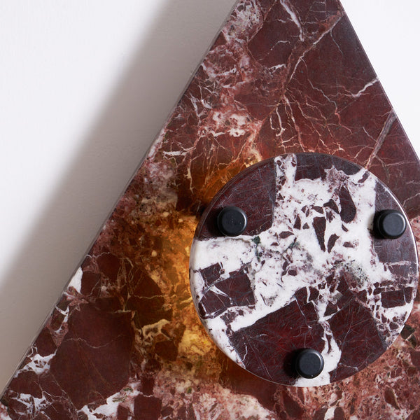 marble sculptural led wall sconce