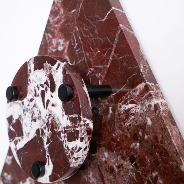 marble sculptural led wall sconce