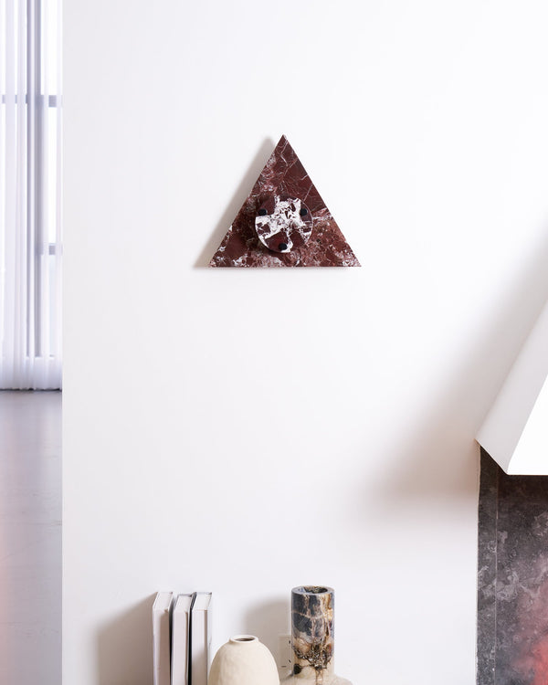 marble sculptural led wall sconce
