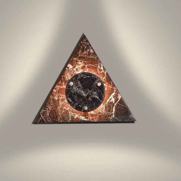 marble sculptural led wall sconce