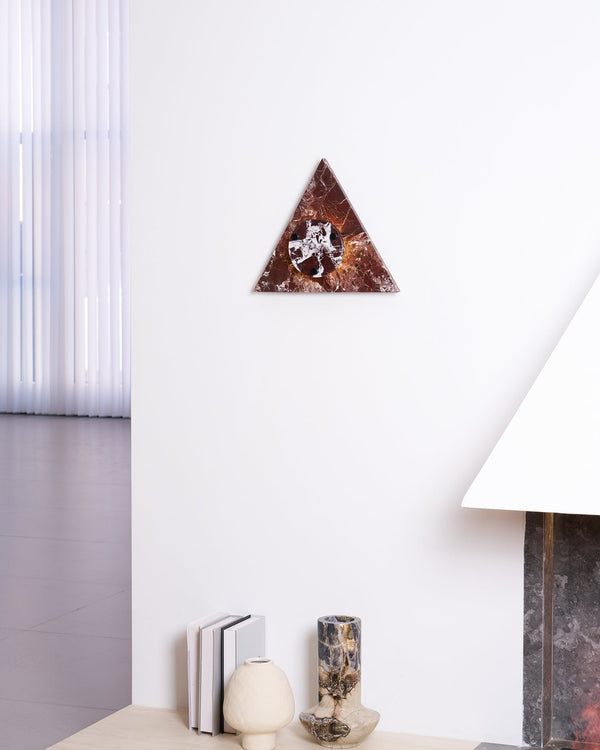 marble sculptural led wall sconce