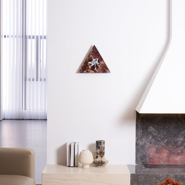 marble sculptural led wall sconce