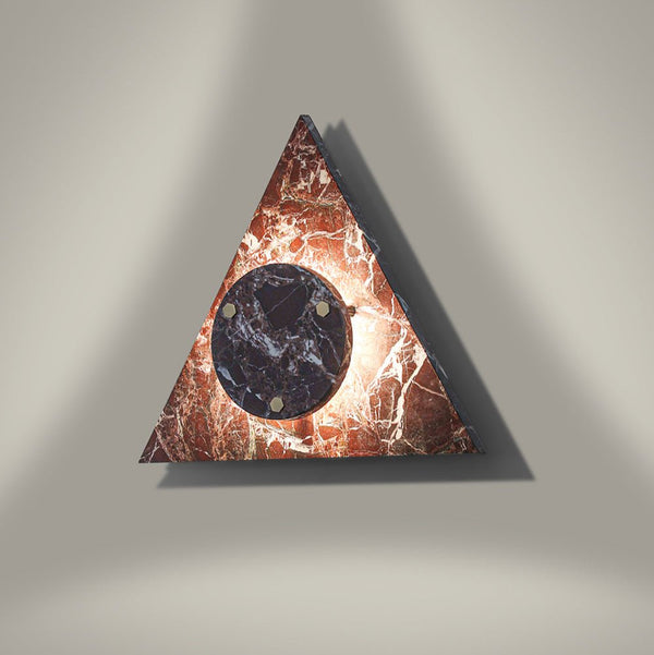 marble sculptural led wall sconce