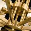 mid century brass alabaster conical chandelier