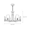 mid century brass alabaster conical chandelier
