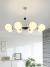 mid century glass globe chandelier black gold for dining room