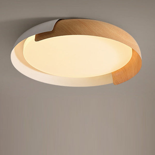 Minimalist Led Stepless Dimming Personality Round Ceiling Light For Bedroom