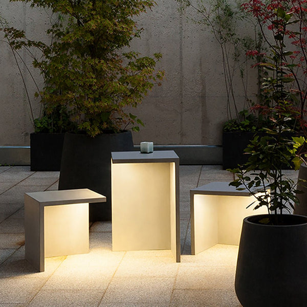 Minimalist Outdoor Landscape Lighting Waterproof Creative Bar Chair Lights