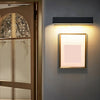 Matte Black Wall Mounted Rectangle Porch Led Lights Outdoor Wall Light