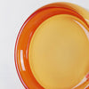 modern amber glass ring led wall sconce