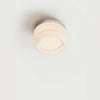 modern amber glass ring led wall sconce