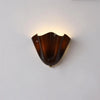 modern amber seashell glass coastal wall light