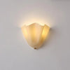 modern amber seashell glass coastal wall light