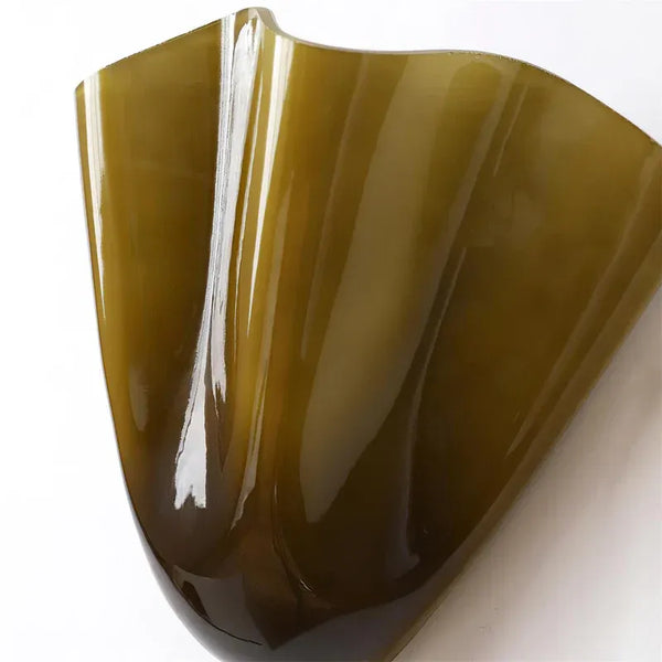 modern amber seashell glass coastal wall light