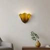 modern amber seashell glass coastal wall light