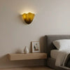 modern amber seashell glass coastal wall light