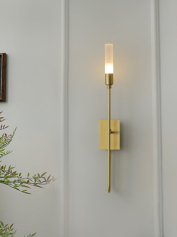 modern antique copper arrow acrylic wall sconce