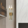 modern antique copper arrow acrylic wall sconce