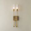 modern antique copper arrow acrylic wall sconce