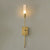 modern antique copper arrow acrylic wall sconce