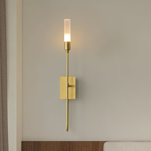 modern antique copper arrow acrylic wall sconce