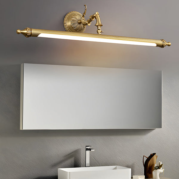 modern antique gold copper led vanity light
